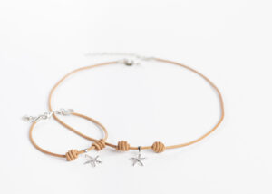 Starfish Necklace Bracelet Set
